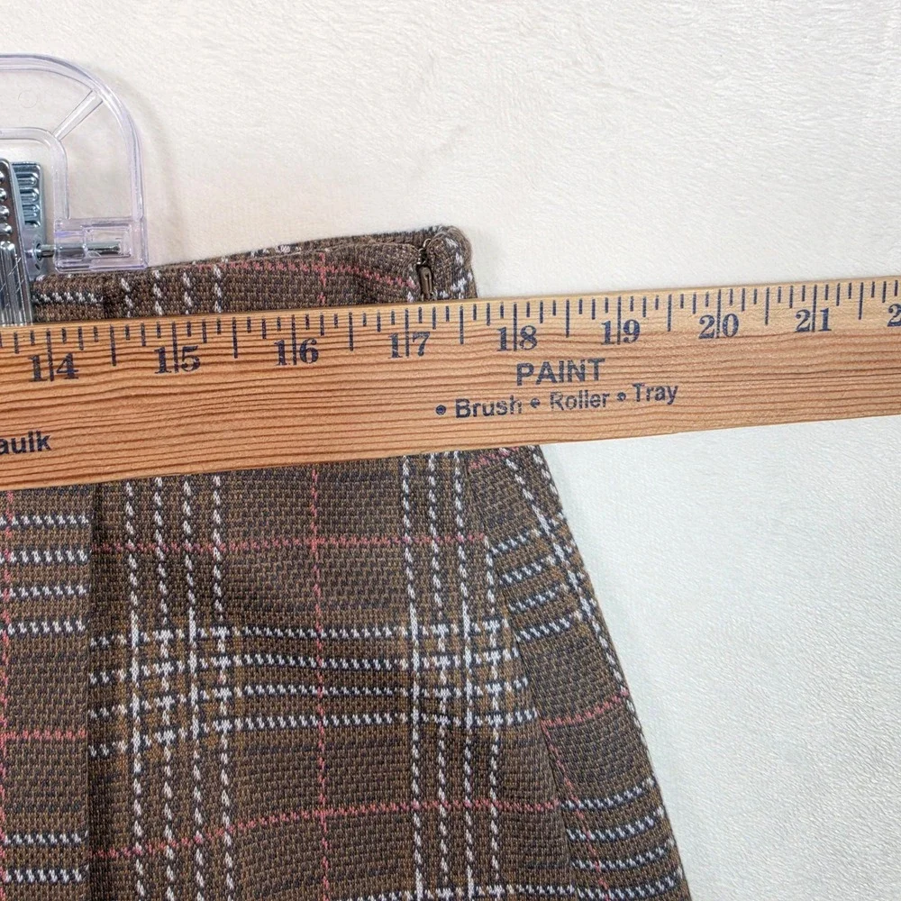 Maurices Plaid Skort Womens L Brown Academia Preppy Dark Academia‎ Y2K Coquette